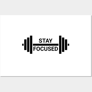 Stay Focused with barbell Posters and Art